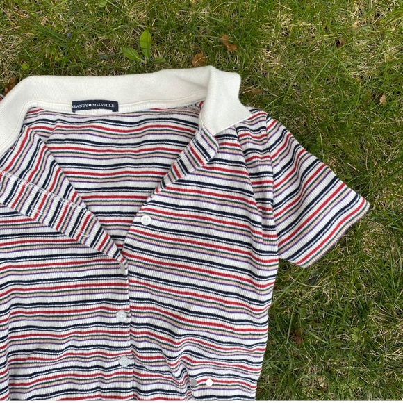 Brandy Melville Striped Caroline Top - Picture 2 of 2